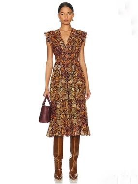 Ulla Johnson Samara Dress in Celestial New Womens Holiday Autumn Midi 2